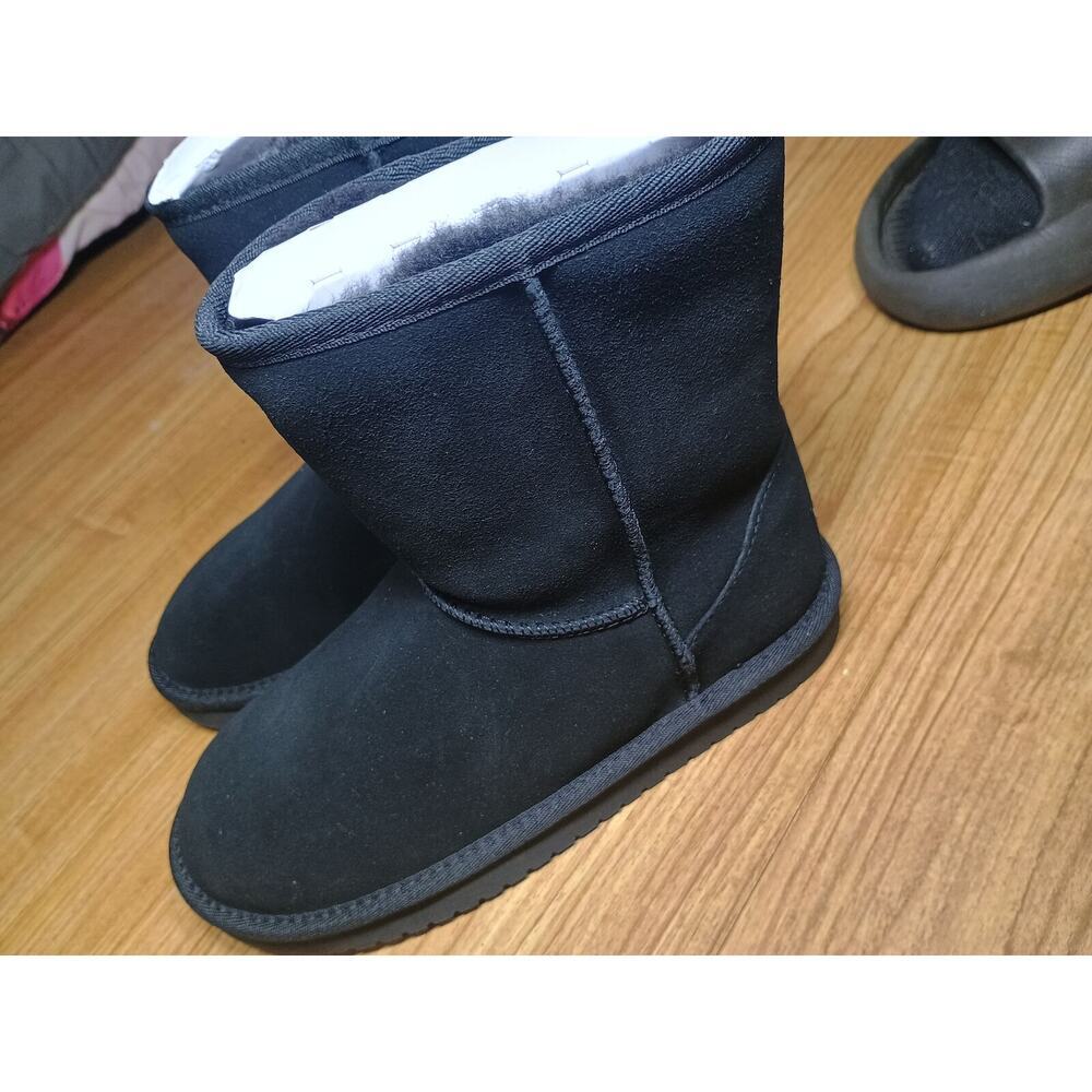 Koolaburra by UGG Black Suede Faux Fur Lined Boots - Picture 5 of 7